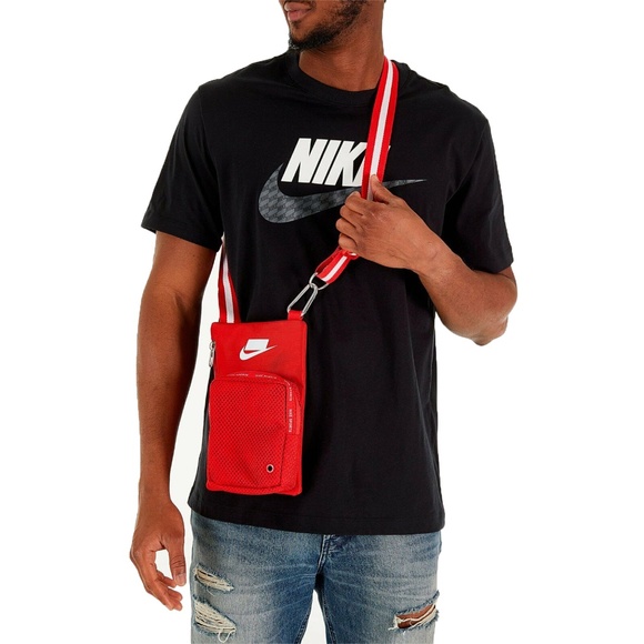 Nike Sport NSW University Red/Summit White BA5919-657 Adult Unisex Crossbody Bag - Picture 3 of 9